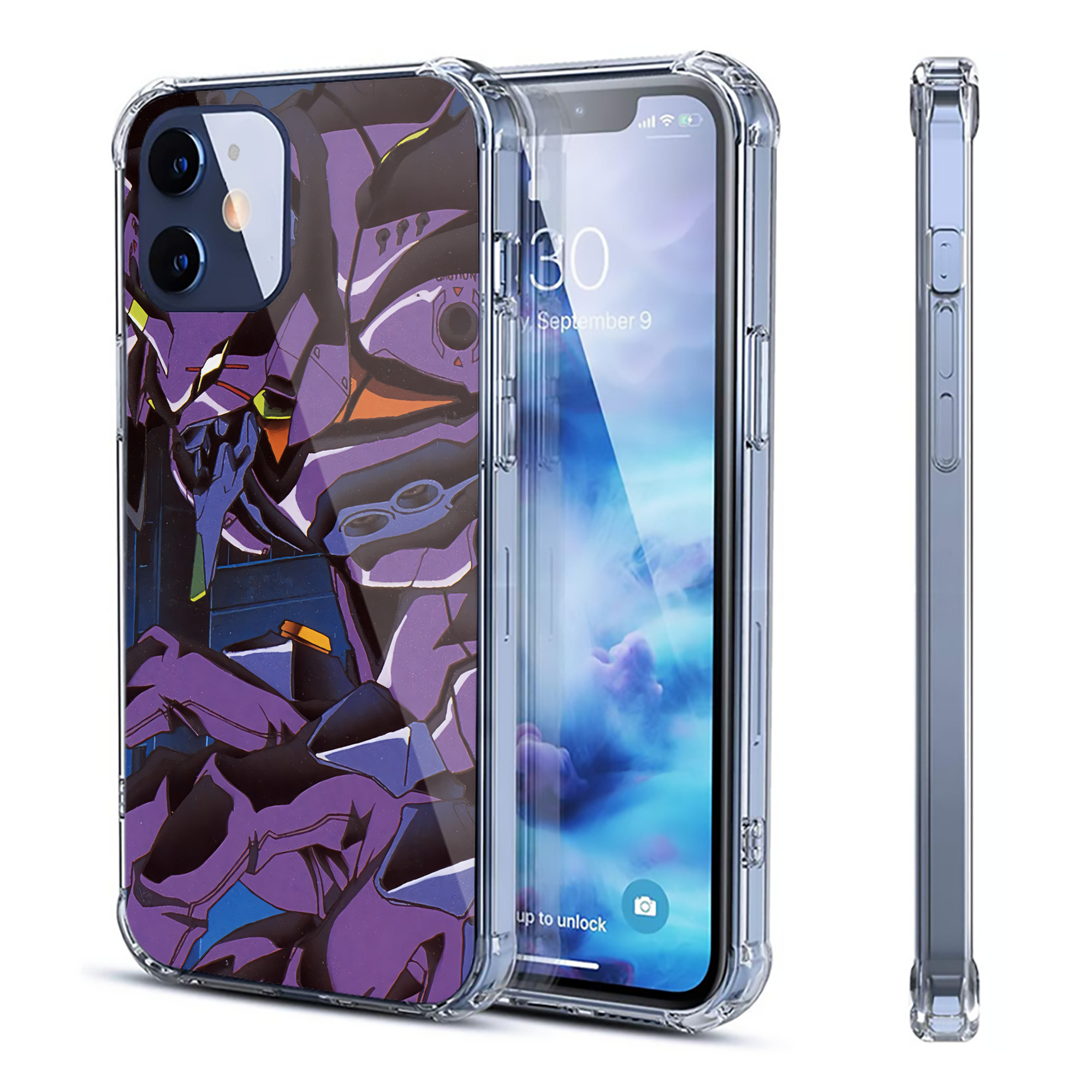 （画像用） EVA 新世紀エヴァンゲリオン 【iPhone 12シリーズ対応】透明スマホケース（クリアソフトケース）